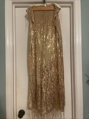 SHEIN Gold Sequin Maxi Skirt